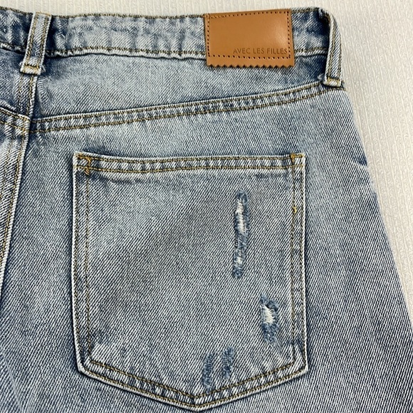 Avec Les Filles Distressed Mom Jeans Mid Rise Women’s Size 29 NWT - Picture 15 of 15